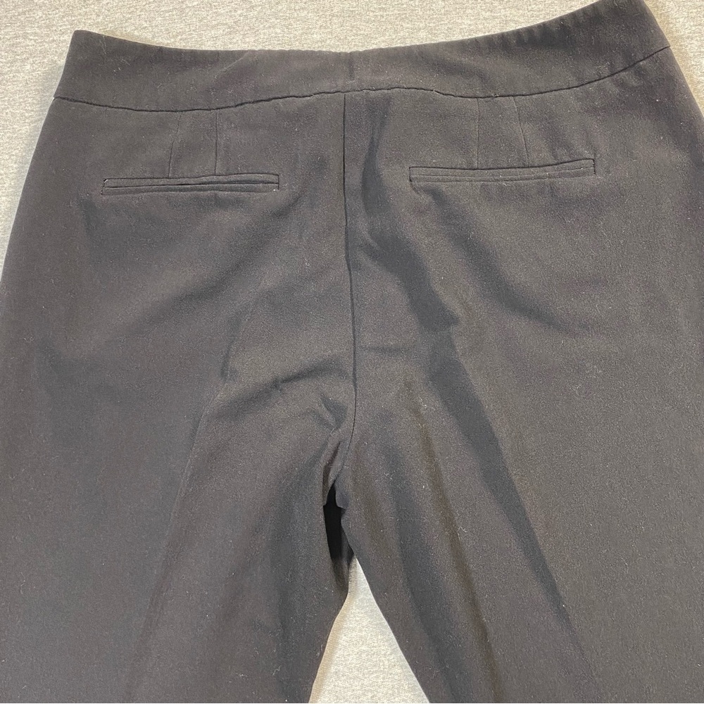 New York & Co Dress Pants Women 10 Black Bootcut Mid Rise Stretch Career Slacks - Picture 8 of 14